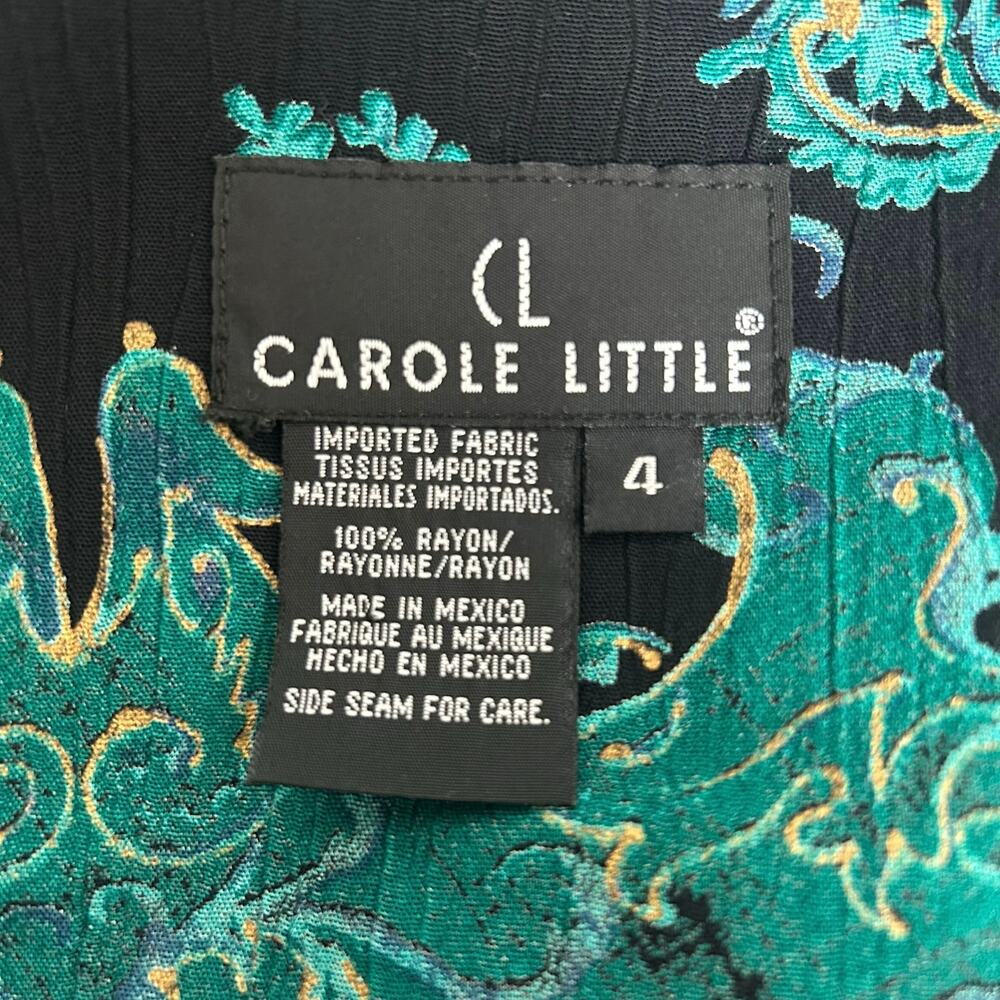 Vintage Carole Little Multicolored Patterned Vest and Sweater Size 4 - Picture 7 of 7